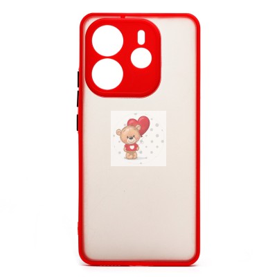 Чехол-накладка для Xiaomi Redmi Note 14 4G (красный) - PC041 Чехол-накладка для Xiaomi Redmi Note 14 4G (красный) - PC041