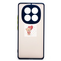 Чехол-накладка для Xiaomi Redmi Note 14 Pro 4G (темно-синий) - PC041