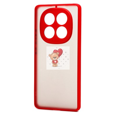 Чехол-накладка для Xiaomi Redmi Note 14 Pro 4G (красный) - PC041