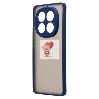 Чехол-накладка для Xiaomi Redmi Note 14 Pro 5G Global (темно-синий) - PC041