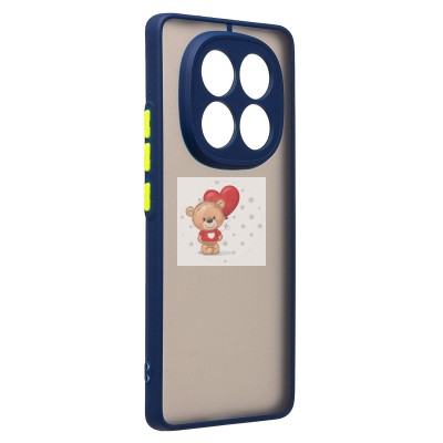 Чехол-накладка для Xiaomi Redmi Note 14 Pro 5G Global (темно-синий) - PC041