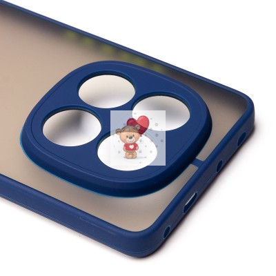 Чехол-накладка для Xiaomi Redmi Note 14 Pro 5G Global (темно-синий) - PC041