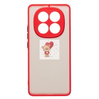 Чехол-накладка для Xiaomi Redmi Note 14 Pro 5G Global (красный) - PC041