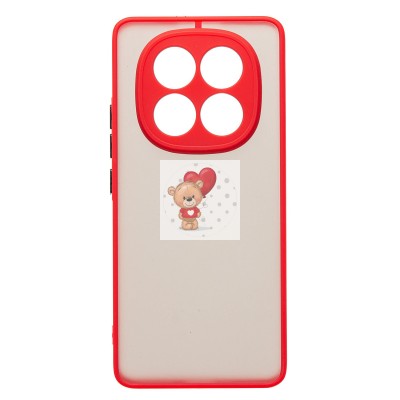 Чехол-накладка для Xiaomi Redmi Note 14 Pro 5G Global (красный) - PC041 Чехол-накладка для Xiaomi Redmi Note 14 Pro 5G Global (красный) - PC041