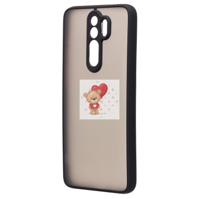 Чехол-накладка для Xiaomi Redmi Note 8 Pro (черный/черный) - PC041