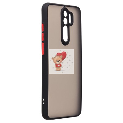 Чехол-накладка для Xiaomi Redmi Note 8 Pro (черный/черный) - PC041