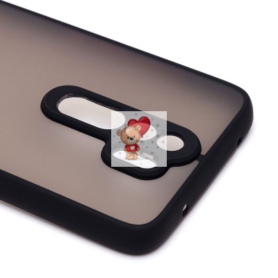 Чехол-накладка для Xiaomi Redmi Note 8 Pro (черный/черный) - PC041