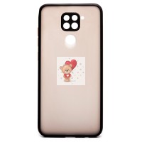 Чехол-накладка для Xiaomi Redmi Note 9 (черный/черный) - PC041