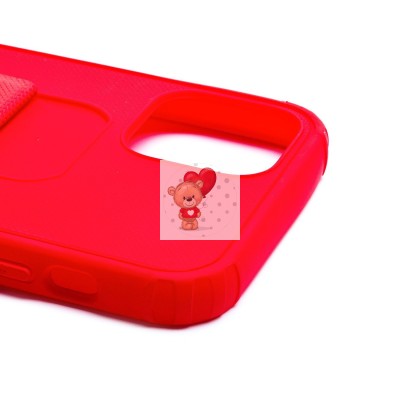 Чехол-накладка для Apple iPhone 12 Pro с подставкой и магнитом (красный) - PC058 Чехол-накладка для Apple iPhone 12 Pro с подставкой и магнитом (красный) - PC058