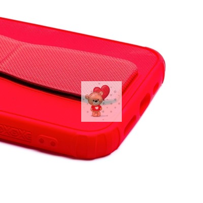 Чехол-накладка для Apple iPhone 12 Pro с подставкой и магнитом (красный) - PC058 Чехол-накладка для Apple iPhone 12 Pro с подставкой и магнитом (красный) - PC058