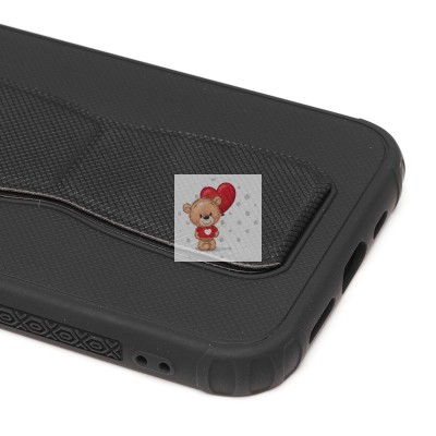 Чехол-накладка для Apple iPhone 13 Pro с подставкой и магнитом (черный) - PC058