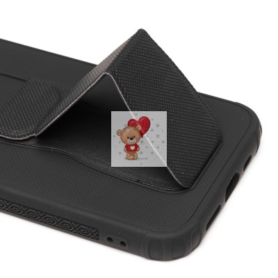 Чехол-накладка для Apple iPhone 13 Pro с подставкой и магнитом (черный) - PC058