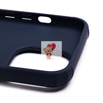 Чехол-накладка для Apple iPhone 13 Pro с подставкой и магнитом (темно-синий) - PC058