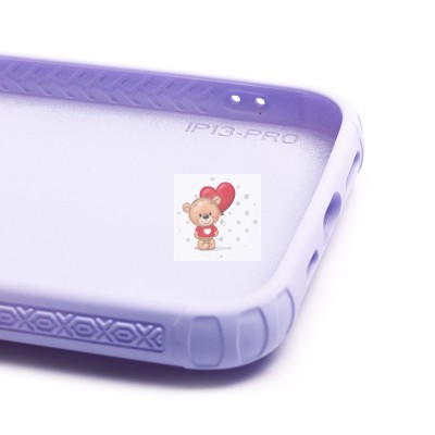 Чехол-накладка для Apple iPhone 13 Pro с подставкой и магнитом (светло-фиолетовый) - PC058