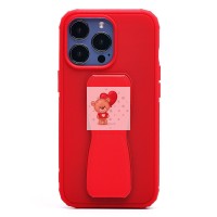 Чехол-накладка для Apple iPhone 13 Pro с подставкой и магнитом (красный) - PC058