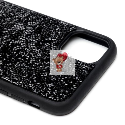 Чехол-накладка для Apple iPhone 11 россыпь кристаллов (черный) - PC071 POSH SHINE