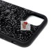 Чехол-накладка для Apple iPhone 11 россыпь кристаллов (черный) - PC071 POSH SHINE