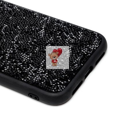 Чехол-накладка для Apple iPhone 11 россыпь кристаллов (черный) - PC071 POSH SHINE
