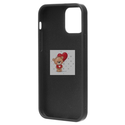 Чехол-накладка для Apple iPhone 12 Pro россыпь кристаллов (черный) - PC071 POSH SHINE