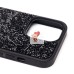 Чехол-накладка для Apple iPhone 13 Pro россыпь кристаллов (черный) - PC071 POSH SHINE