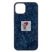 Чехол-накладка для Apple iPhone 13 россыпь кристаллов (ледяной синий) - PC071 POSH SHINE