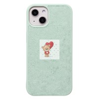 Чехол-накладка для Apple iPhone 13 россыпь кристаллов (ледяной мятный) - PC071 POSH SHINE