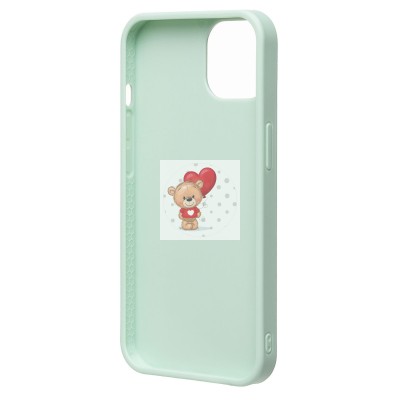 Чехол-накладка для Apple iPhone 13 россыпь кристаллов (ледяной мятный) - PC071 POSH SHINE