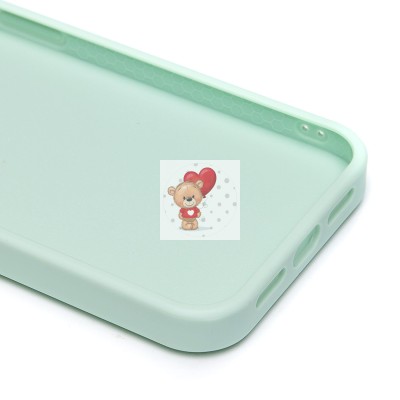 Чехол-накладка для Apple iPhone 13 россыпь кристаллов (ледяной мятный) - PC071 POSH SHINE