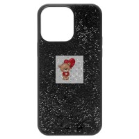 Чехол-накладка для Apple iPhone 14 Pro Max россыпь кристаллов (черный) - PC071 POSH SHINE Чехол-накладка для Apple iPhone 14 Pro Max россыпь кристаллов (черный) - PC071 POSH SHINE