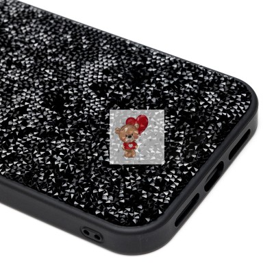 Чехол-накладка для Apple iPhone 14 Pro Max россыпь кристаллов (черный) - PC071 POSH SHINE Чехол-накладка для Apple iPhone 14 Pro Max россыпь кристаллов (черный) - PC071 POSH SHINE