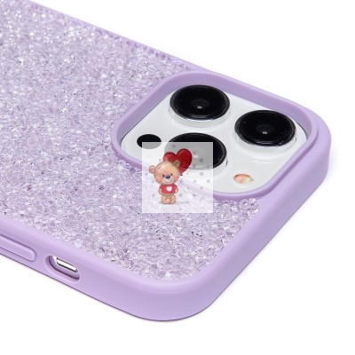 Чехол-накладка для Apple iPhone 14 Pro Max россыпь кристаллов (ледяной фиолетовый) - PC071 POSH SHINE Чехол-накладка для Apple iPhone 14 Pro Max россыпь кристаллов (ледяной фиолетовый) - PC071 POSH SHINE