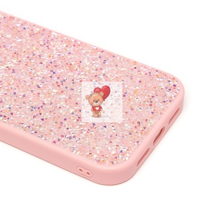 Чехол-накладка для Apple iPhone 14 Pro россыпь кристаллов (розовый) - PC071 POSH SHINE Чехол-накладка для Apple iPhone 14 Pro россыпь кристаллов (розовый) - PC071 POSH SHINE