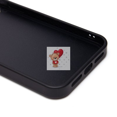 Чехол-накладка для Apple iPhone 15 Pro Max россыпь кристаллов (черный) - PC071 POSH SHINE