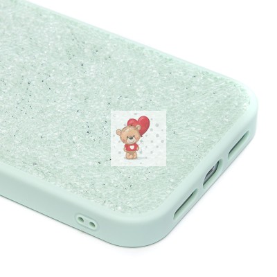 Чехол-накладка для Apple iPhone 15 Pro Max россыпь кристаллов (ледяной мятный) - PC071 POSH SHINE Чехол-накладка для Apple iPhone 15 Pro Max россыпь кристаллов (ледяной мятный) - PC071 POSH SHINE