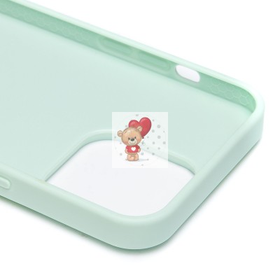 Чехол-накладка для Apple iPhone 15 Pro Max россыпь кристаллов (ледяной мятный) - PC071 POSH SHINE Чехол-накладка для Apple iPhone 15 Pro Max россыпь кристаллов (ледяной мятный) - PC071 POSH SHINE