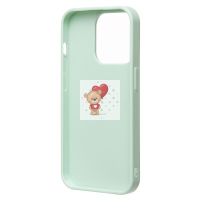 Чехол-накладка для Apple iPhone 15 Pro россыпь кристаллов (ледяной мятный) - PC071 POSH SHINE