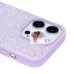Чехол-накладка для Apple iPhone 15 Pro россыпь кристаллов (ледяной фиолетовый) - PC071 POSH SHINE