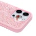 Чехол-накладка для Apple iPhone 15 Pro россыпь кристаллов (розовый) - PC071 POSH SHINE