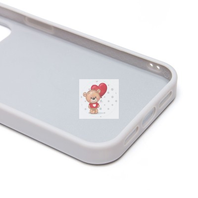 Чехол-накладка для Apple iPhone 15 Pro россыпь кристаллов (серебяный) - PC071 POSH SHINE