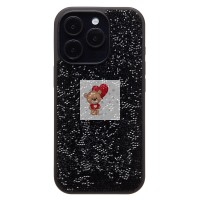 Чехол-накладка для Apple iPhone 16 Pro россыпь кристаллов (черный) - PC071 POSH SHINE
