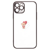 Чехол-накладка для Apple iPhone 11 Pro (черный) - PC073 с закрытой камерой