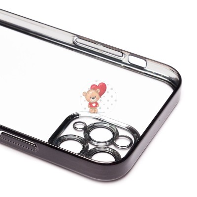 Чехол-накладка для Apple iPhone 11 Pro (черный) - PC073 с закрытой камерой