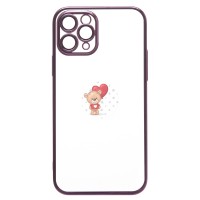 Чехол-накладка для Apple iPhone 11 Pro (фиолетовый) - PC073 с закрытой камерой Чехол-накладка для Apple iPhone 11 Pro (фиолетовый) - PC073 с закрытой камерой