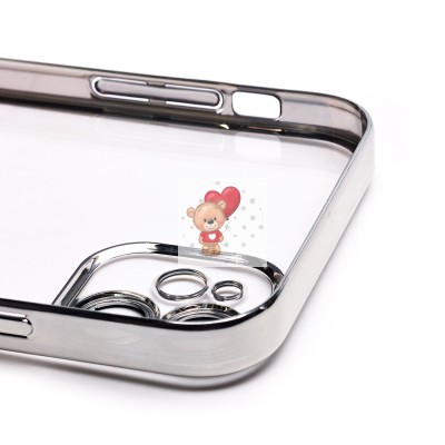 Чехол-накладка для Apple iPhone 11 (серебяный) - PC073 с закрытой камерой