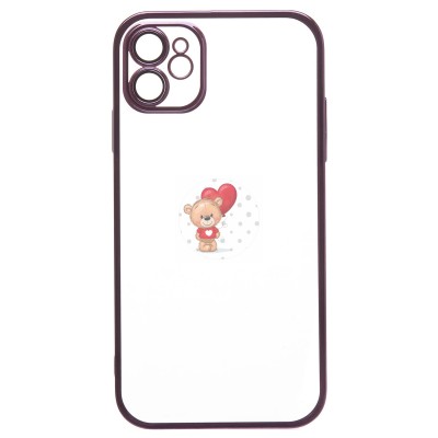 Чехол-накладка для Apple iPhone 11 (фиолетовый) - PC073 с закрытой камерой Чехол-накладка для Apple iPhone 11 (фиолетовый) - PC073 с закрытой камерой