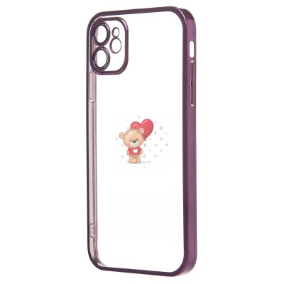 Чехол-накладка для Apple iPhone 11 (фиолетовый) - PC073 с закрытой камерой Чехол-накладка для Apple iPhone 11 (фиолетовый) - PC073 с закрытой камерой