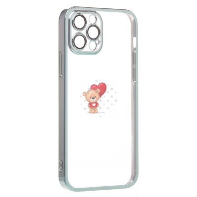 Чехол-накладка для Apple iPhone 12 Pro Max (зеленый) - PC073 с закрытой камерой