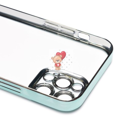 Чехол-накладка для Apple iPhone 12 Pro Max (зеленый) - PC073 с закрытой камерой