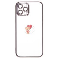 Чехол-накладка для Apple iPhone 12 Pro Max (серебяный) - PC073 с закрытой камерой