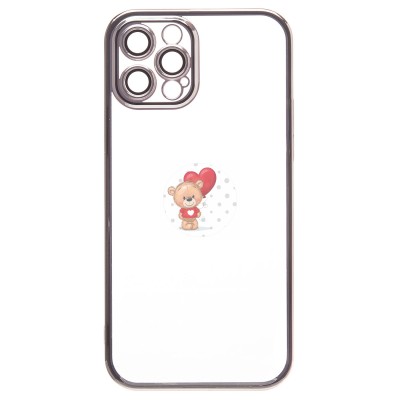 Чехол-накладка для Apple iPhone 12 Pro Max (серебяный) - PC073 с закрытой камерой Чехол-накладка для Apple iPhone 12 Pro Max (серебяный) - PC073 с закрытой камерой